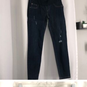 Women's distress denim skinny Jeans